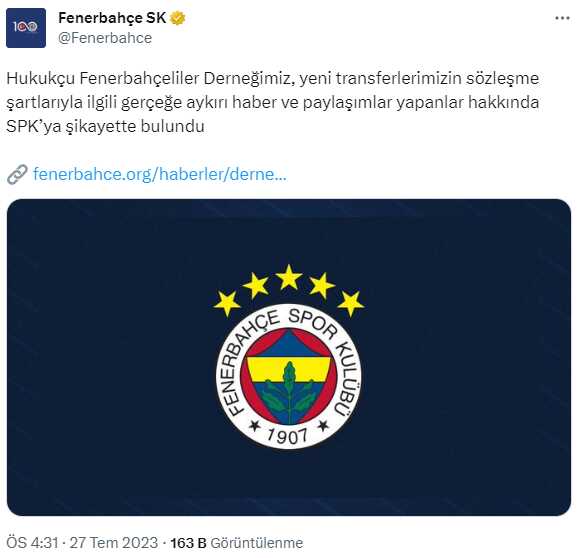 Gündemlerinde tek bir konu var! Fenerbahçe'den SPK'ya şikayet Gündemlerinde tek bir konu var! Fenerbahçe'den SPK'ya şikayet