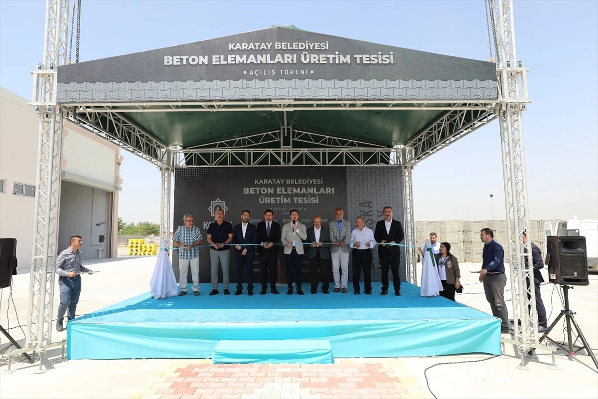 Karatay Belediyesi Beton Elemanları Üretim Tesisi Açıldı