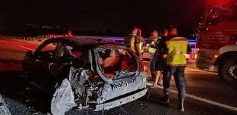 Kuzey Marmara Otoyolu'nda Tır ve Otomobil Çarpıştı: 1 Yaralı