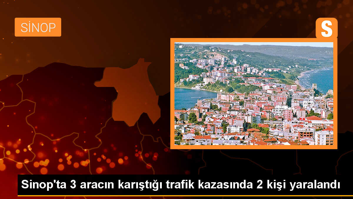 Sinop\'ta trafik kazasında 2 kişi yaralandı