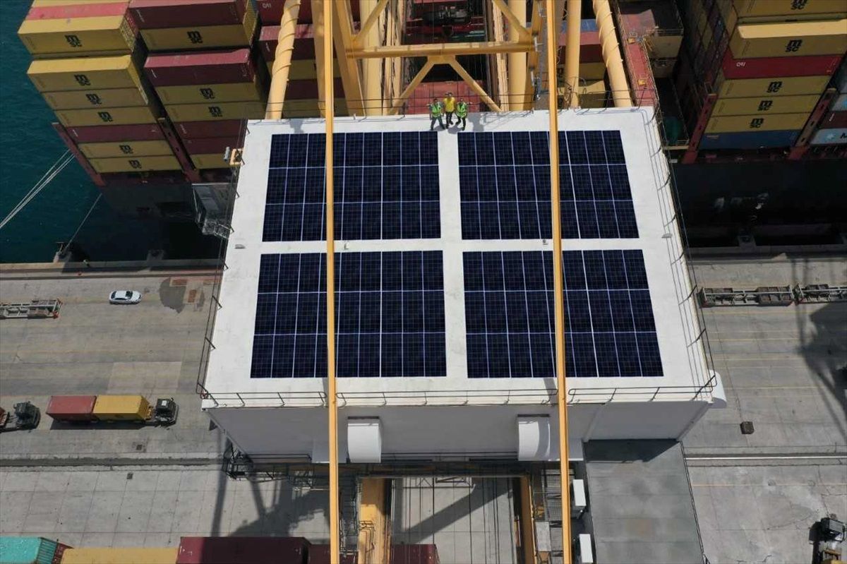 Asyaport, güneş panelleriyle kendi elektriğini üretecek