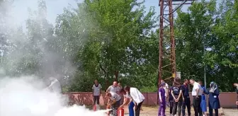 Alaçam Devlet Hastanesinde Yangın ve Tesis Tahliye Tatbikatı Yapıldı
