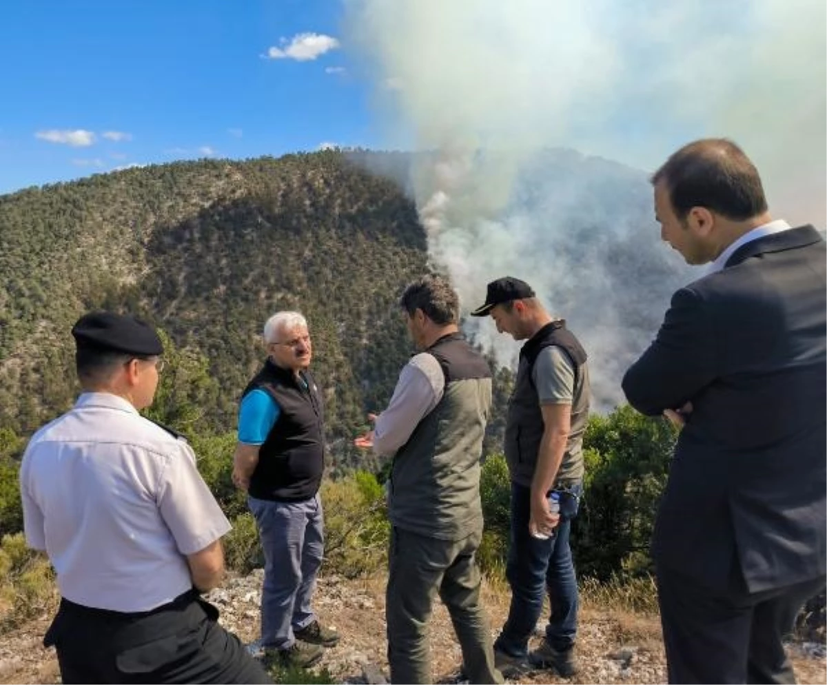 Vali Kılıç, yangın bölgesine giderek bilgi aldı