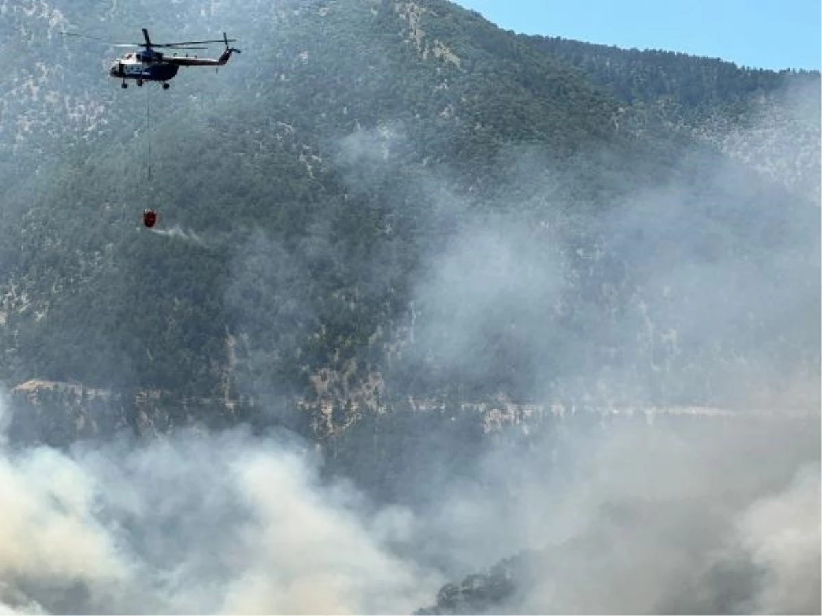 Bolu\'da Orman Yangınına 7 Helikopter Müdahale Ediyor