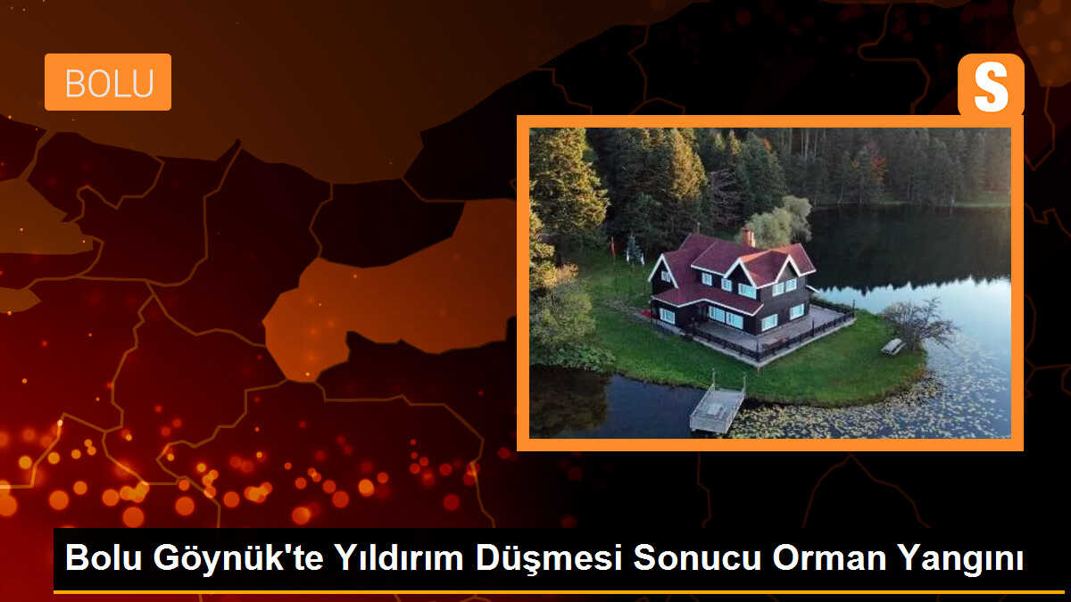 Bolu Göynük\'te Yıldırım Düşmesi Sonucu Orman Yangını