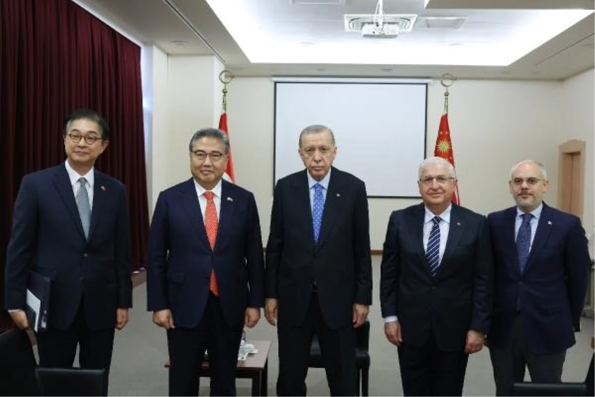 Cumhurbaşkanı Recep Tayyip Erdoğan, Güney Kore Dışişleri Bakanı Park Jin\'i kabul etti