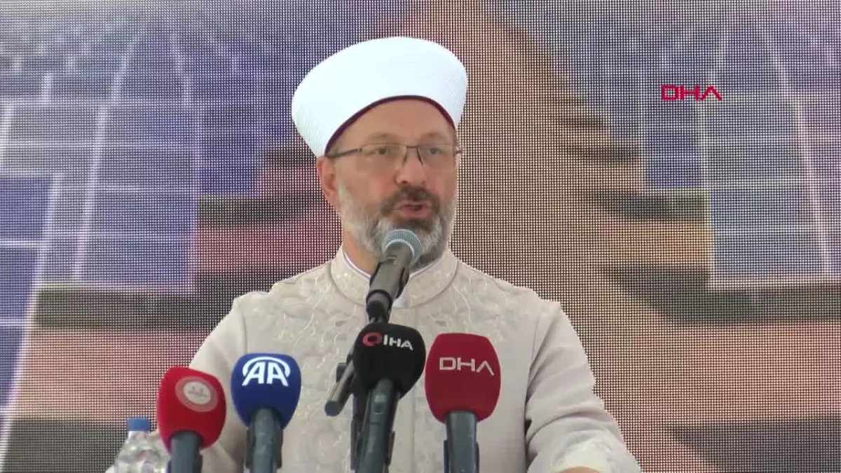 Diyanet İşleri Başkanı Ali Erbaş, GES projesinin açılışına katıldı