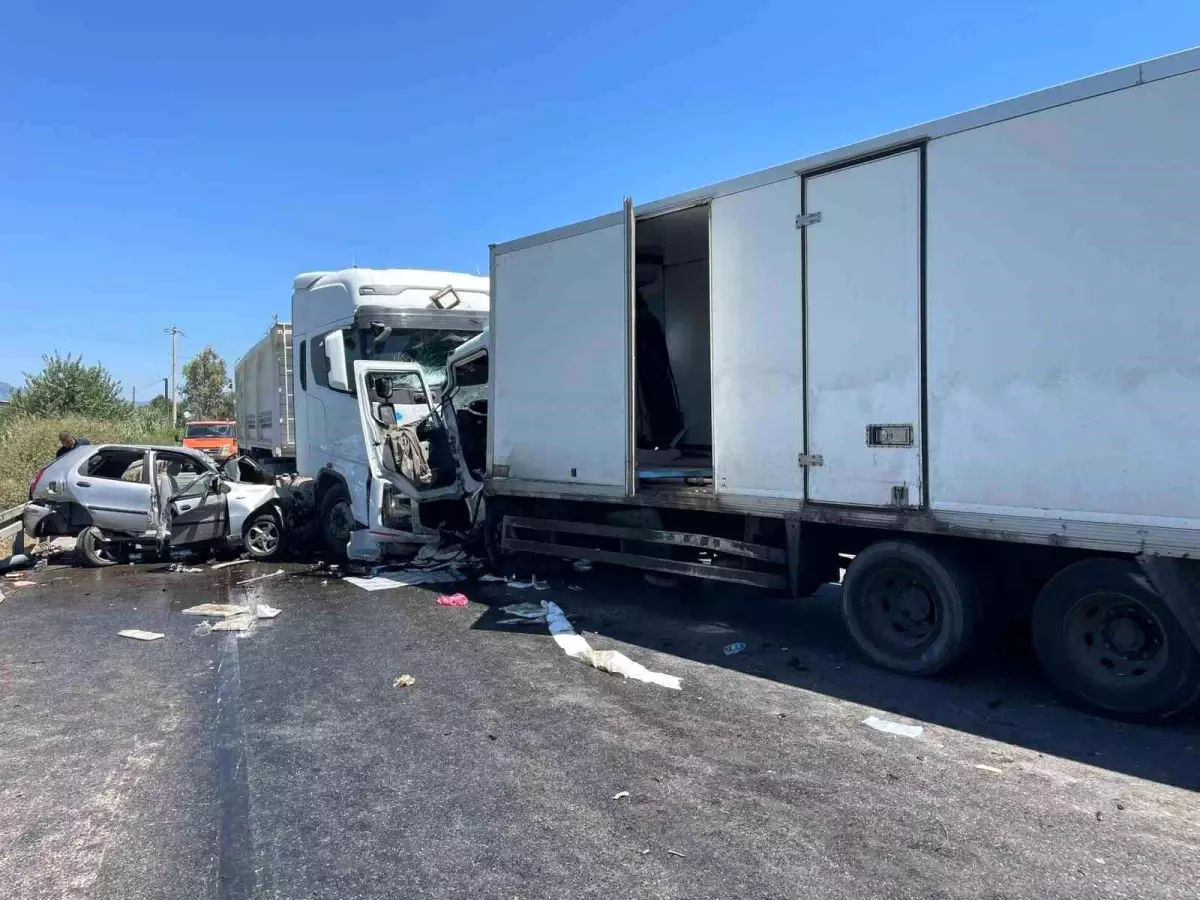 Aydın\'da trafik kazasında kamyon sürücüsü hayatını kaybetti