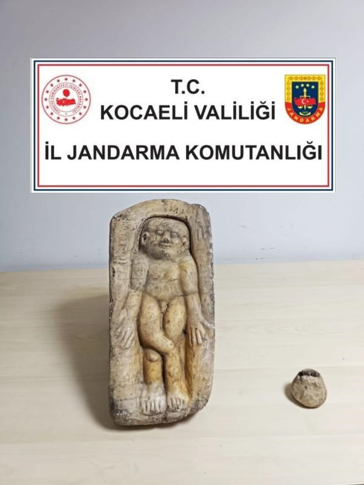Körfez\'de Bizans Dönemine Ait Heykelcik Ele Geçirildi