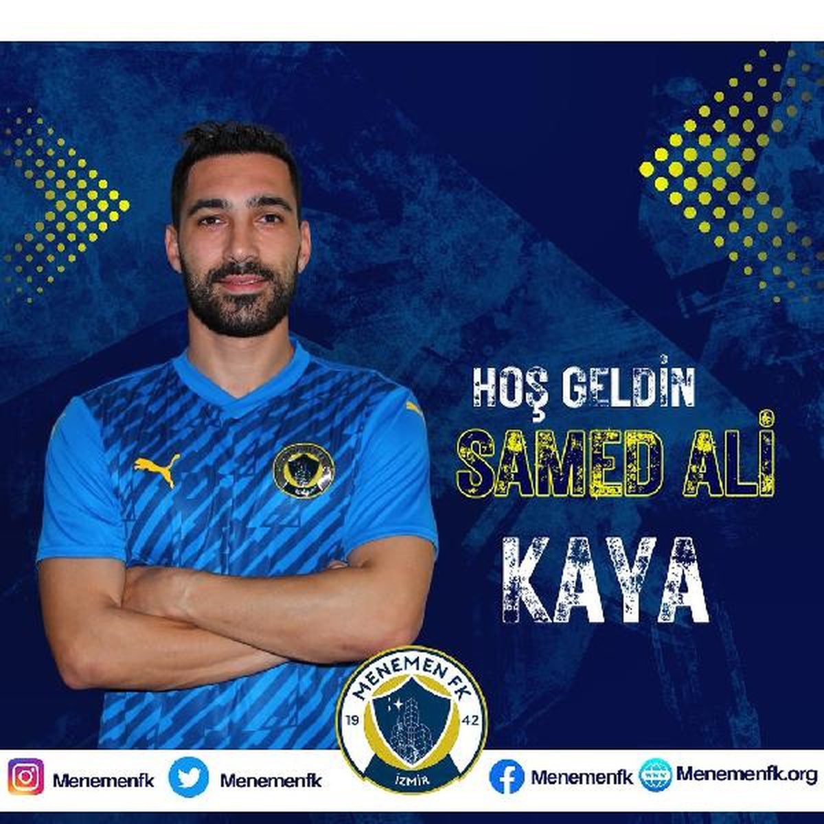 Menemen Futbol Kulübü, eski golcüsü Samed Ali Kaya ile anlaştı
