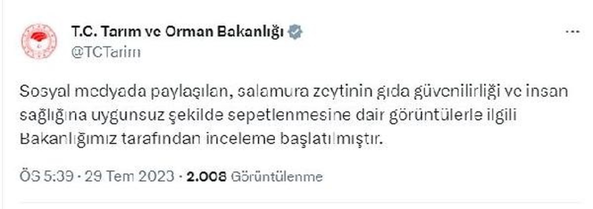 Zeytin Tankına Girerek Sepetleme Yapan Kişi Hakkında İnceleme Başlatıldı
