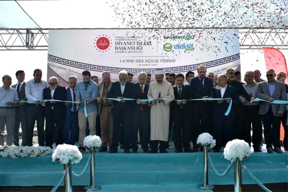 Kayseri\'de Güneş Enerji Santrali Açılış Töreni Gerçekleştirildi