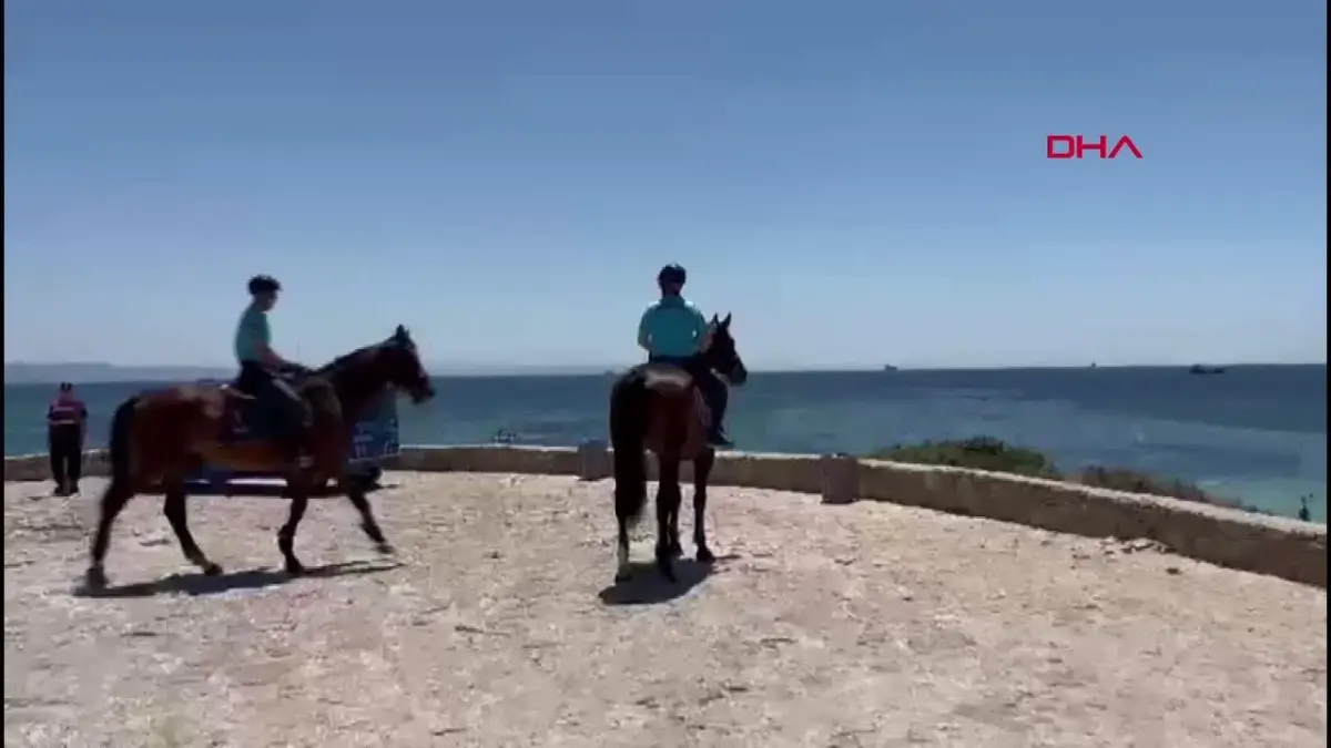 Bozcaada\'da Jandarma Atlı Birlikleri Göreve Başladı