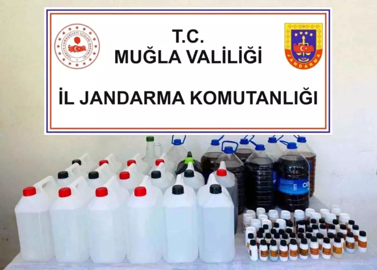 Fethiye\'de Kaçak Alkol Operasyonu: 117,5 Litre Etil Alkol Ele Geçirildi