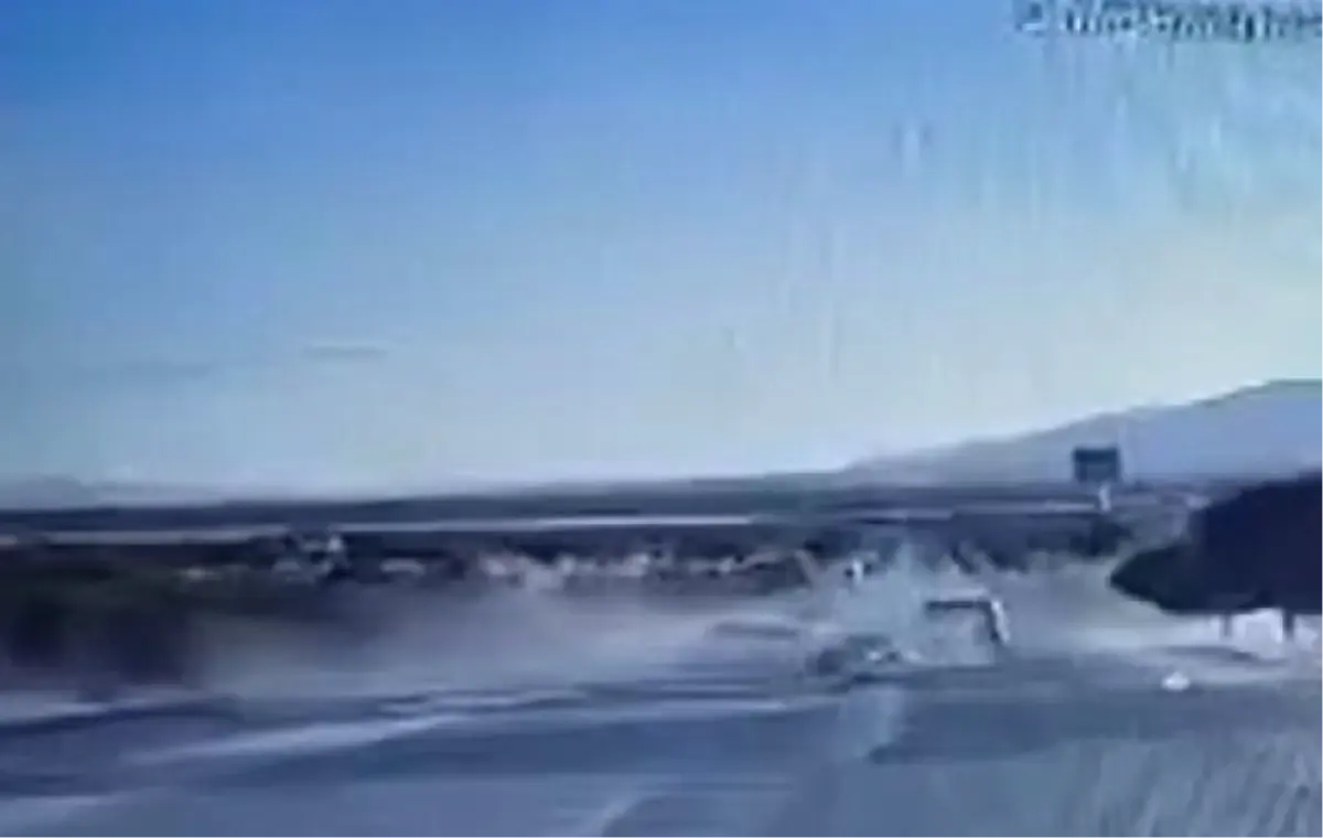Akçadağ\'da yaşanan trafik kazasının görüntüleri ortaya çıktı