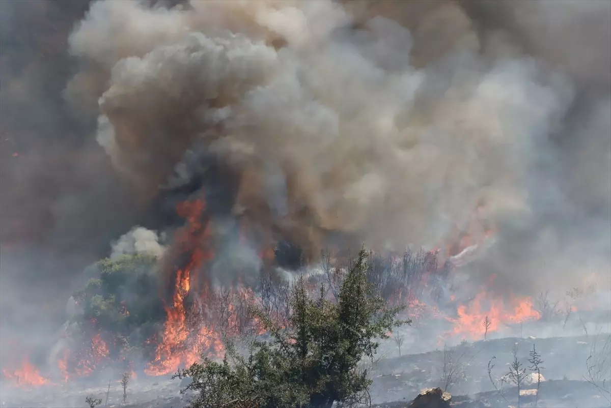 Manisa Kula'da çıkan yangın kontrol altına alındı