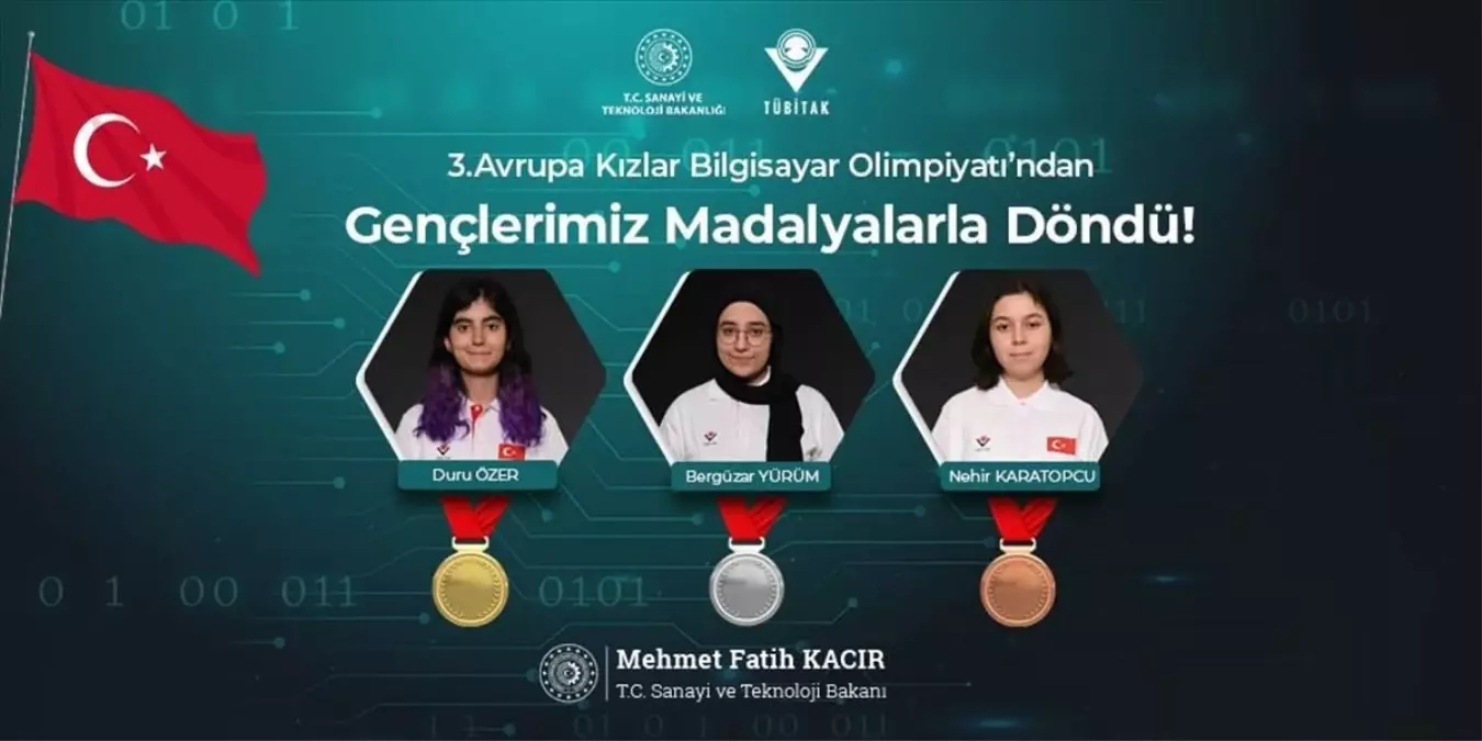 Türk Öğrenciler Avrupa Kızlar Bilgisayar Olimpiyatı ve Uluslararası Kimya Olimpiyatı\'nda Madalyalar Kazandı