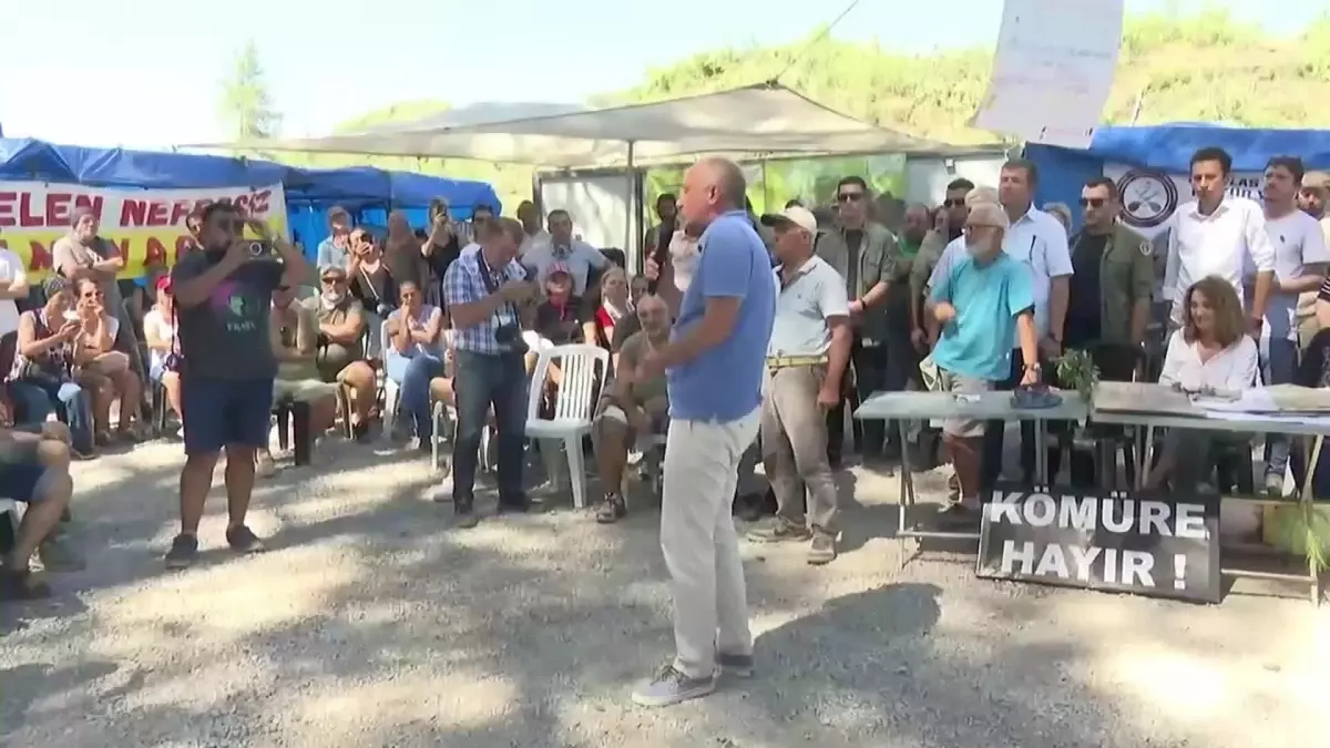 Muharrem İnce, Muğla\'daki ağaç kesimine karşı direnen İkizköylüleri ziyaret etti