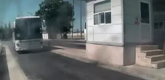 Otobüsün Terminalden Kalkışı Kamerada