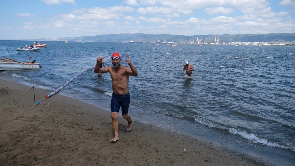Kocaeli\'de Ulusal Açık Su Yüzme Yarışları Gerçekleştirildi