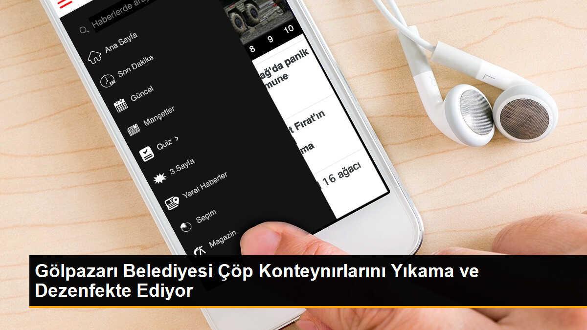 Gölpazarı Belediyesi Çöp Konteynırlarını Yıkama ve Dezenfekte Ediyor