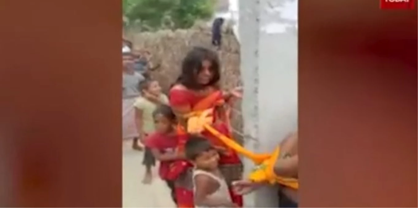 Hindistan\'da Uygunsuz Yakalanan Kadın ve Kayınbiraderi Dövülerek Cezalandırıldı