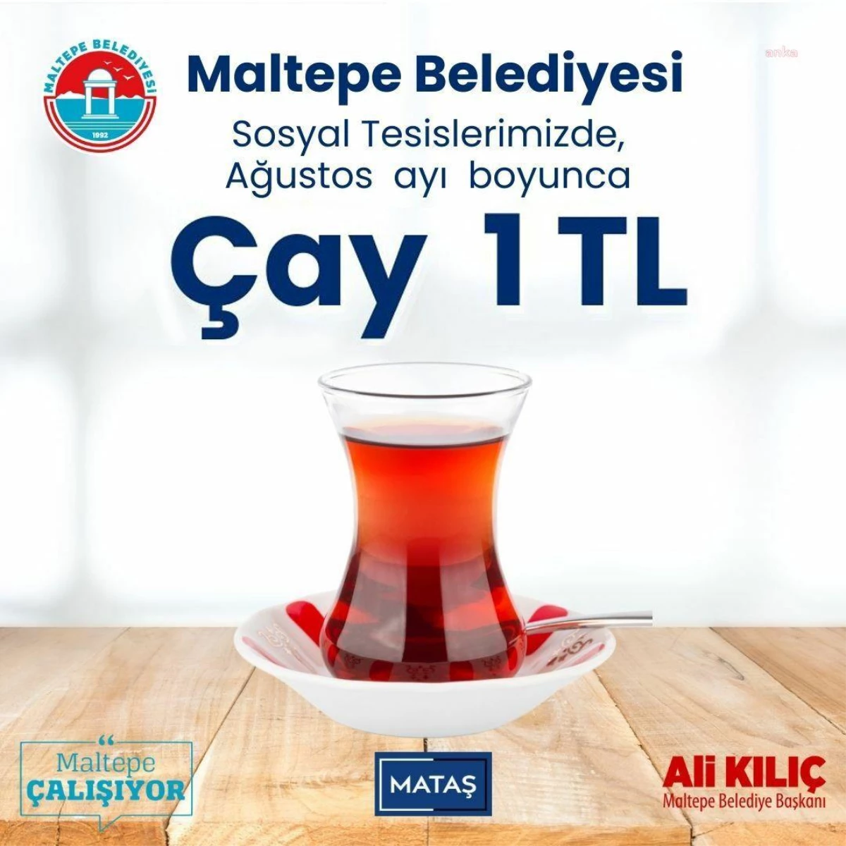 Maltepe Belediyesi\'nden uygun fiyatlı çay kampanyası