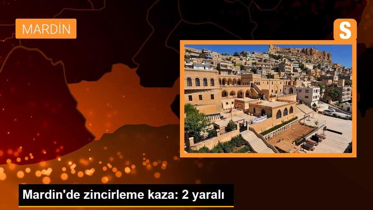 Mardin\'de zincirleme kaza: 2 yaralı