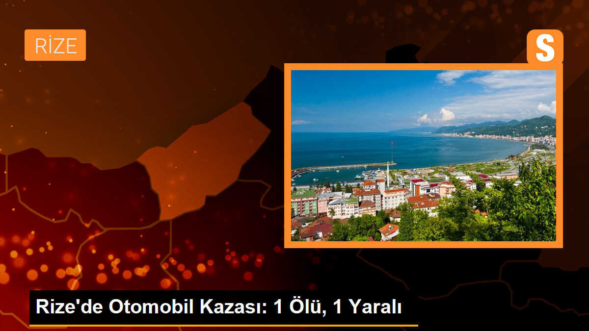 Rize\'de Otomobil Köprüden Düştü: 1 Ölü, 1 Yaralı