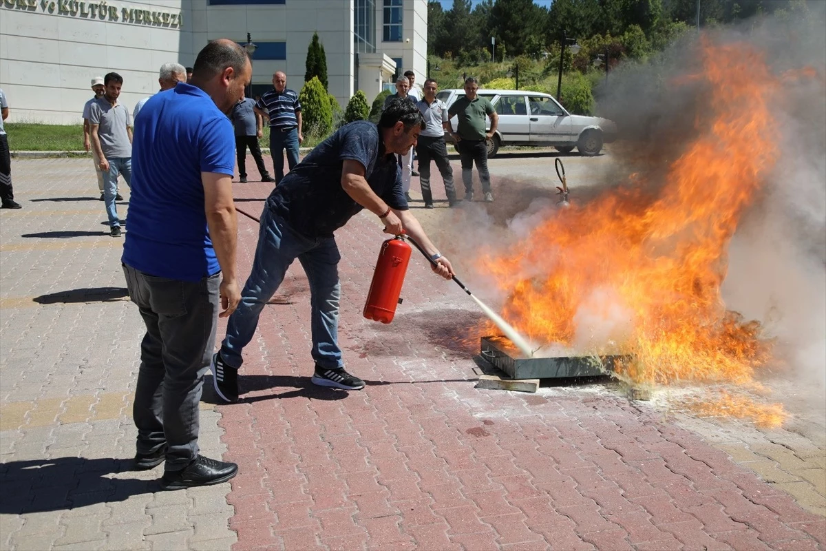 TOGÜ\'de Yangın Söndürme Tatbikatı Gerçekleştirildi