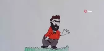 3 yaşından itibaren çizgi film karakterlerini çizen 7 yaşındaki Yiğit'in yeteneği dikkat çekiyor