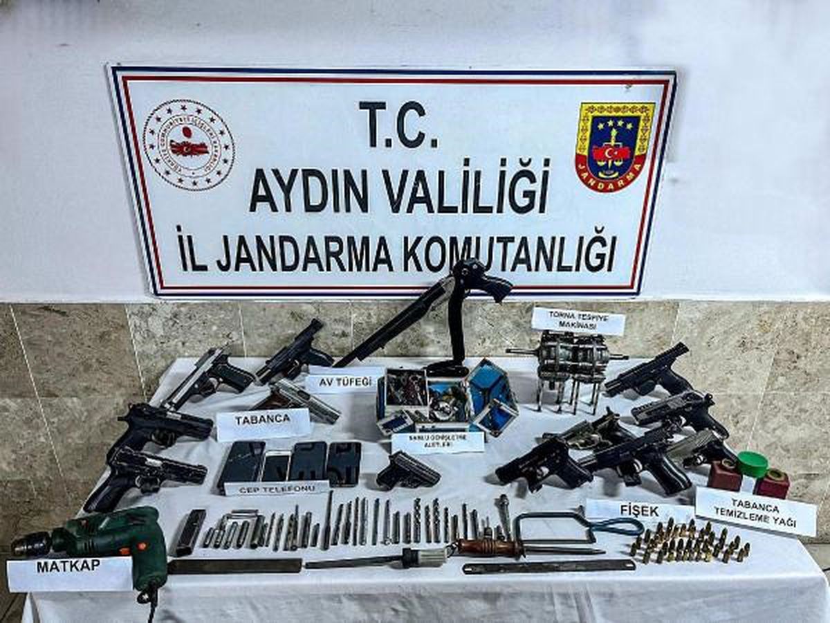 Nazilli\'de Silah Kaçakçılığı ve Tabanca İmalatı Operasyonu