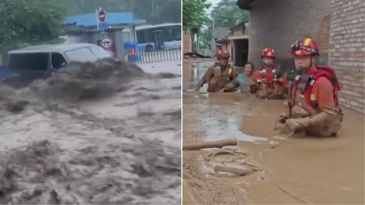 Çin\'de Doksuri Kasırgası ve sağanak yağışlar sonucu 11 kişi hayatını kaybetti