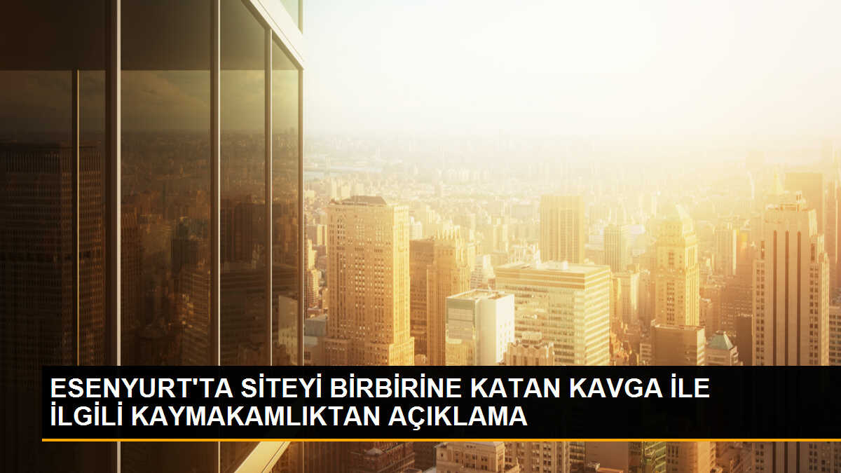 Esenyurt\'ta Site Kavgası: Taraflar Şikayetçi Oldu