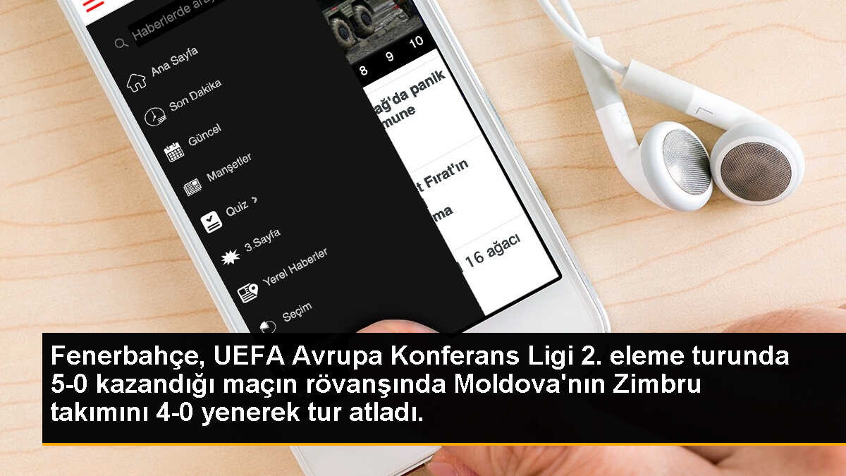 Fenerbahçe, UEFA Avrupa Konferans Ligi 2. eleme turunda 5-0 kazandığı maçın rövanşında Moldova\'nın Zimbru takımını 4-0 yenerek tur atladı.