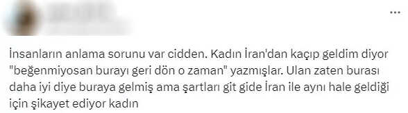 'İran'dan kaçtım buraya geldim' diyen kadının Türkiye'yle ilgili söyledikleri olay oldu 'İran'dan kaçtım buraya geldim' diyen kadının Türkiye'yle ilgili söyledikleri olay oldu