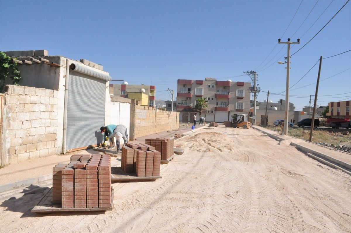 Mardin Kızıltepe\'de Yol Çalışmaları Devam Ediyor