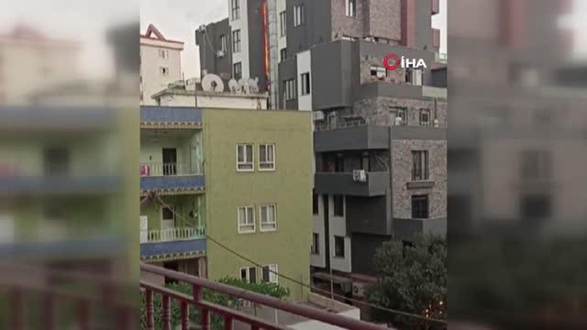 Batman\'da 7 katlı binada yangın paniği