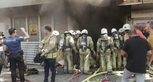 Bayrampaşa'da iş merkezinde yangın! 9 kişi içeride mahsur, ekipler olay yerinde Bayrampaşa'da iş merkezinde yangın! 9 kişi içeride mahsur, ekipler olay yerinde