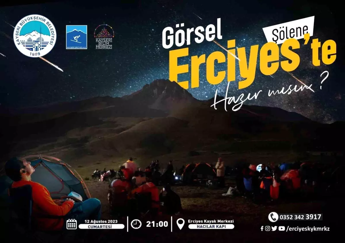 Erciyes\'te Perseid Meteor Yağmuru Gözlem Şöleni