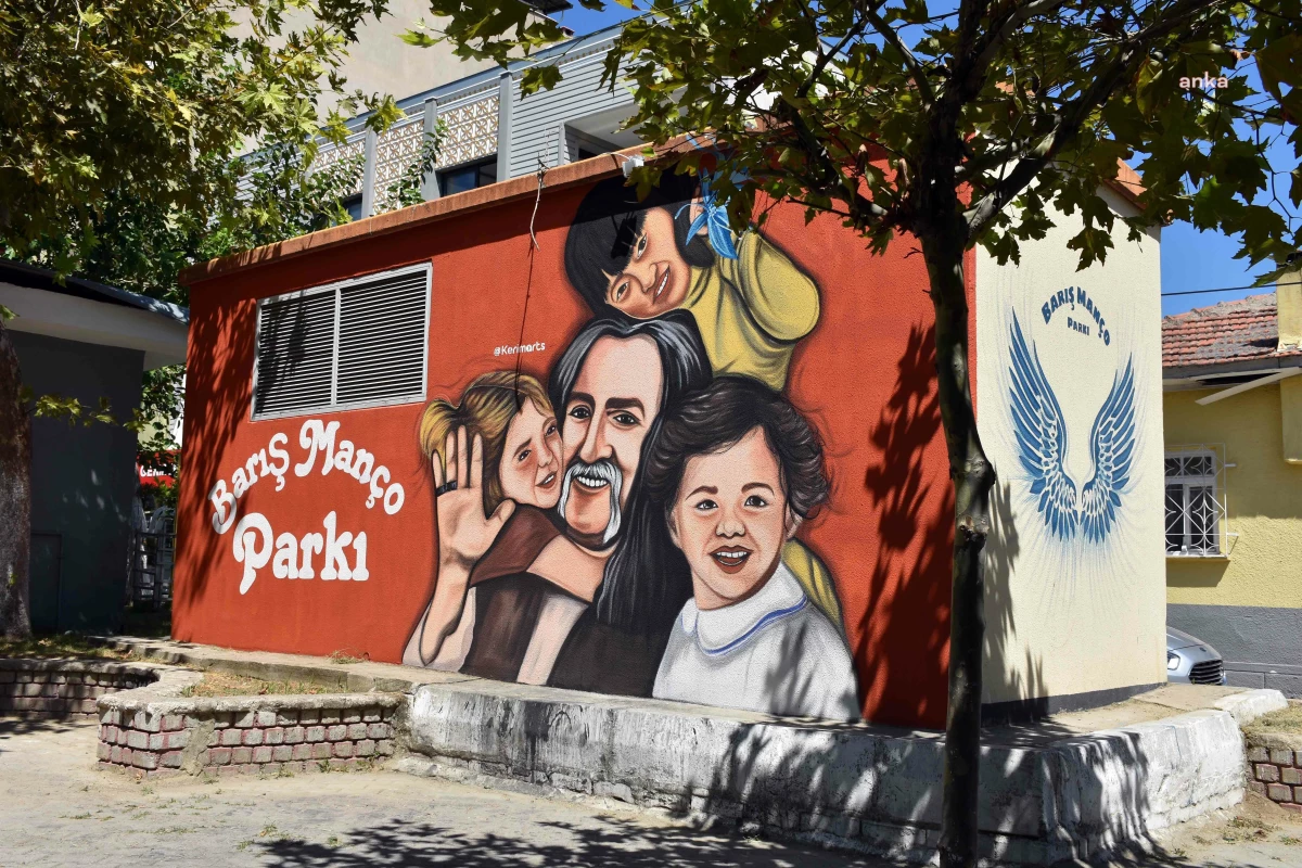 Germencik Belediyesi, Barış Manço\'nun Dev Resmini Parka Çizdi
