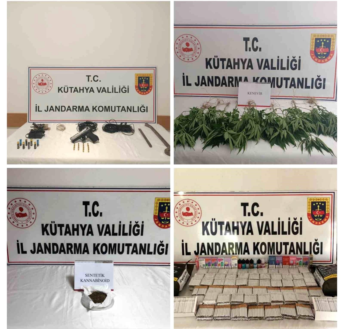 Kütahya\'da 20 operasyonda 28 şüpheli yakalandı