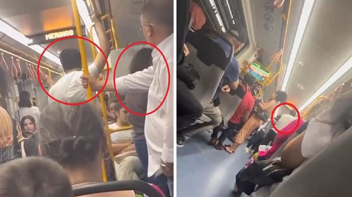 Metroda Eşini Aldatan Kadının Tepkisi Kameralara Yansıdı
