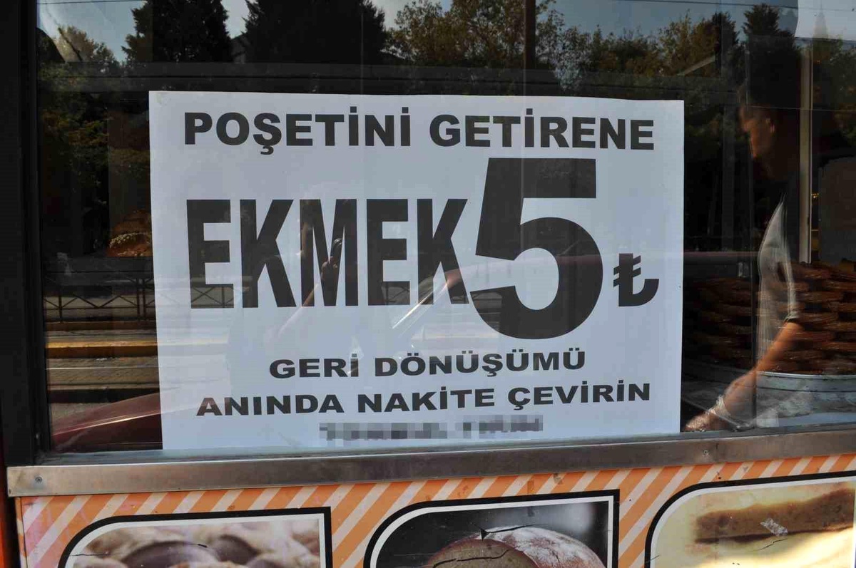 Eskişehir\'de Fırıncıdan Çevre Dostu Kampanya