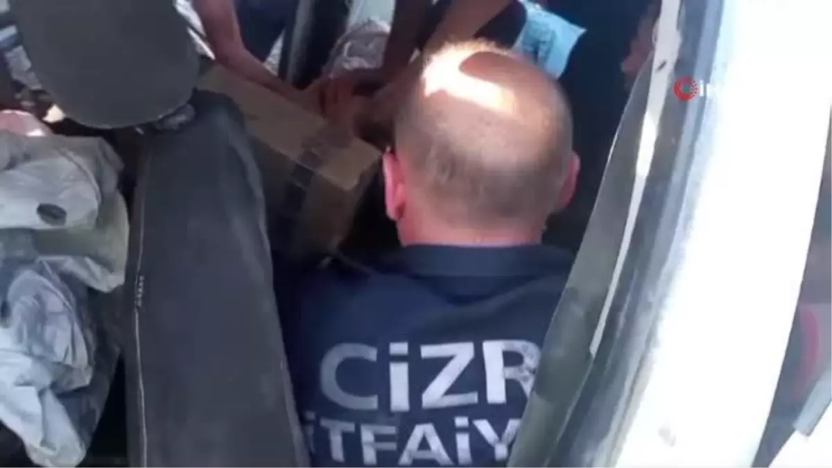 Cizre'de otomobil takla attı: 1 yaralı