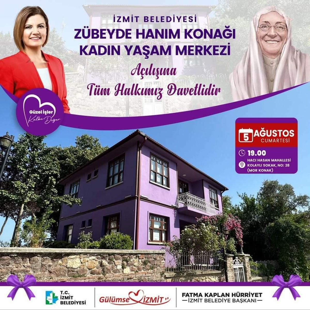 İzmit Belediyesi Zübeyde Hanım Konağı Kadın Yaşam Merkezi\'ni açıyor