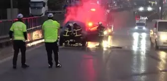 Kilometrelerce yol gidip aldığı cip, dönüş yolunda yandı
