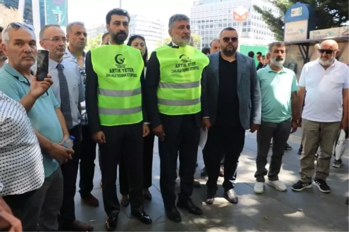 Milli Yol Partisi, Vergi ve Zamları Protesto Etti