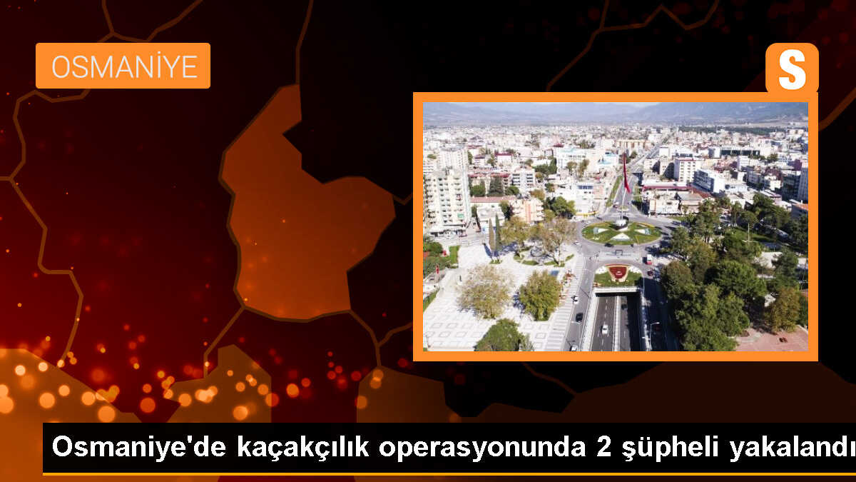 Osmaniye\'de kaçakçılık operasyonunda 2 şüpheli yakalandı
