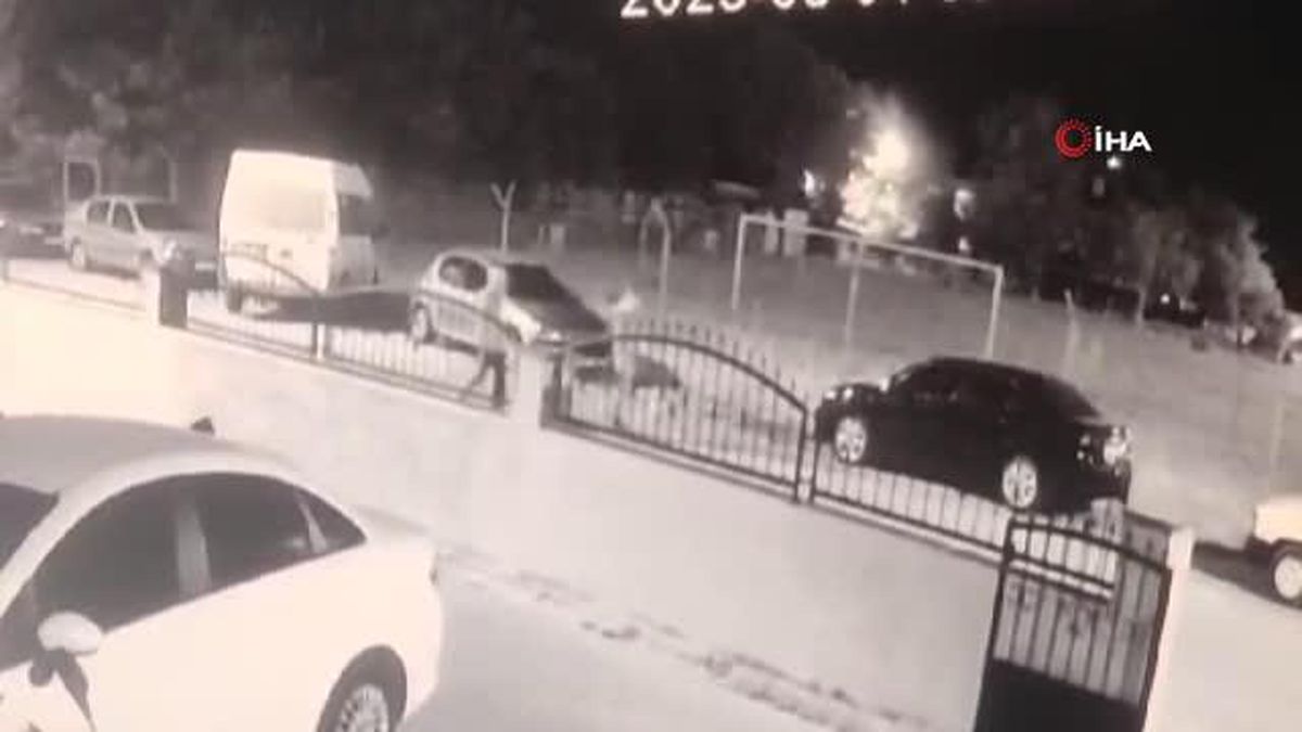 Tekirdağ'da motosiklet hırsızlığı kamerada